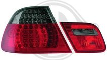 STOPURI CU LED BMW E46 COUPE FUNDAL RED/BLACK -COD...