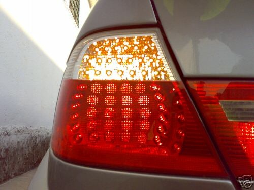 STOPURI CU LED BMW E46 COUPE FUNDAL RED/CRISTAL -COD 1215995