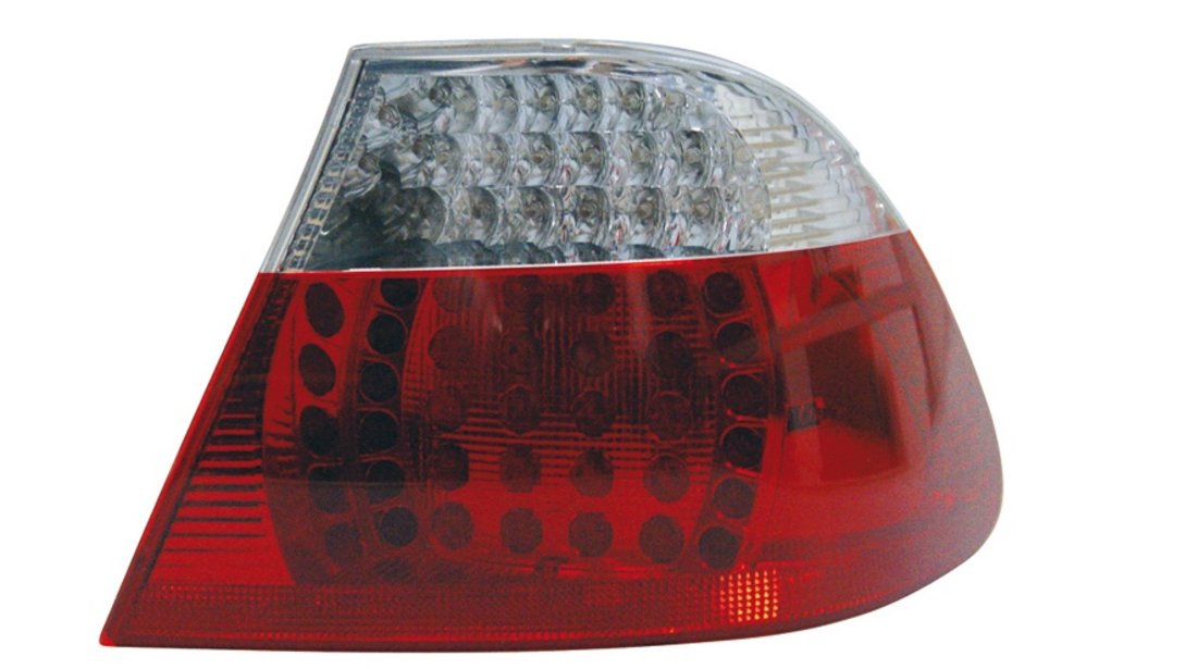 STOPURI CU LED BMW E46 COUPE FUNDAL RED/CROM -COD FKRLXLBM8067