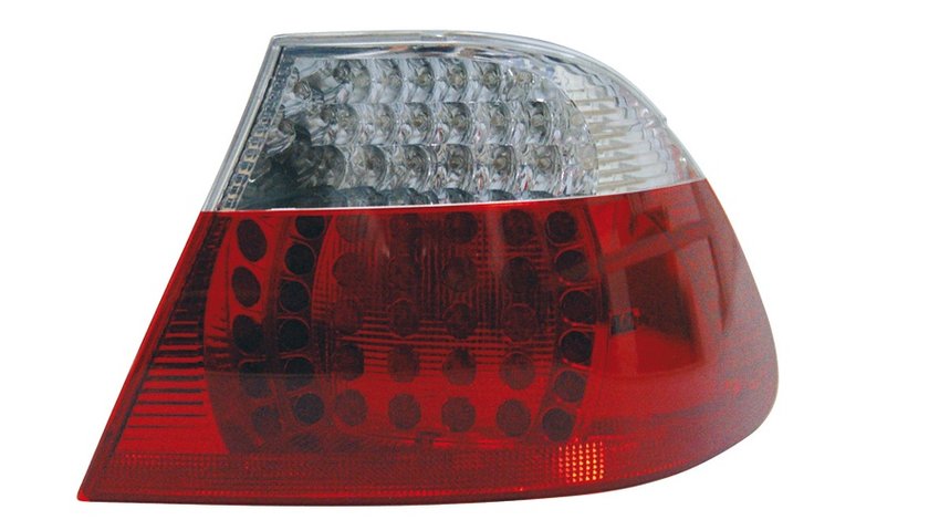 STOPURI CU LED BMW E46 COUPE FUNDAL RED/CROM -COD FKRLXLBM8067