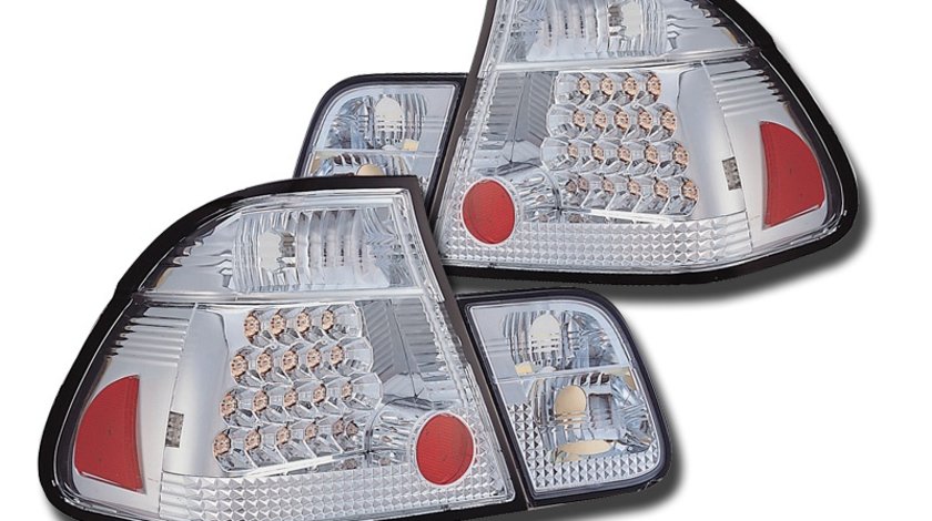 STOPURI CU LED BMW E46 LIM FUNDAL CROM -COD FKRLXLBM8045