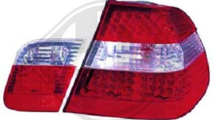 STOPURI CU LED BMW E46 LIM FUNDAL RED/CRISTAL -COD 1215996