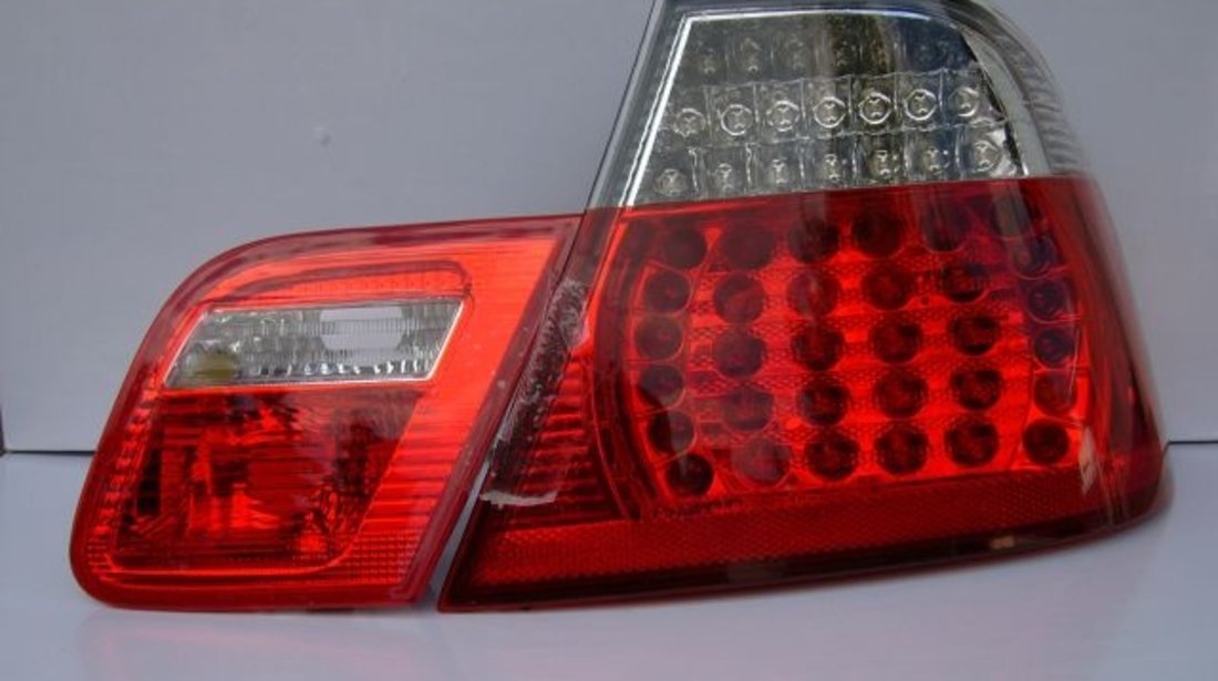 STOPURI CU LED BMW E46 LIM FUNDAL RED/CRISTAL -COD 1214896