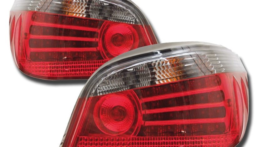 STOPURI CU LED BMW E60 FUNDAL RED/BLACK -COD FKRLXLBM413