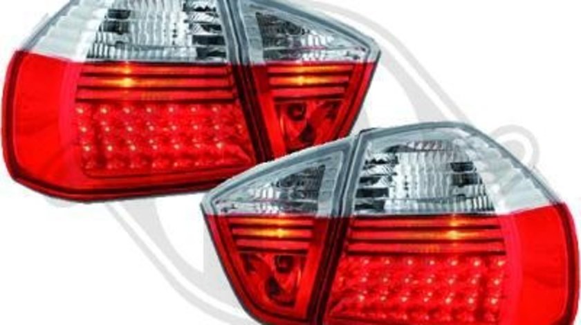 STOPURI CU LED BMW E90 FUNDAL RED/CRISTAL -COD 1216992