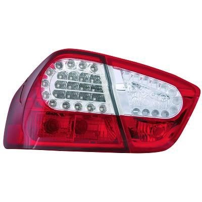 STOPURI CU LED BMW E90 FUNDAL RED/CROM -COD FKRLXLBM8053