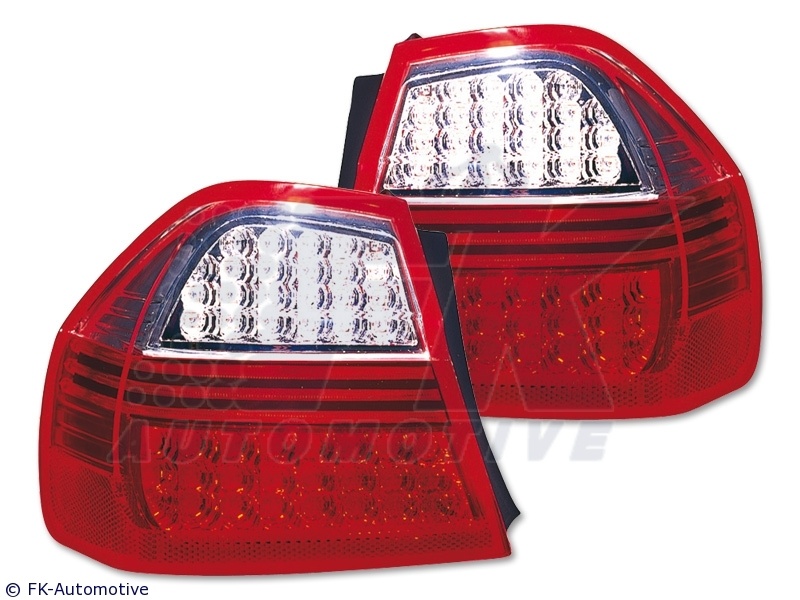 STOPURI CU LED BMW E90 FUNDAL RED/CROM -COD FKRLXLBM9001