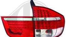 STOPURI CU LED BMW X5 E70 FUNDAL RED/CRISTAL -COD ...