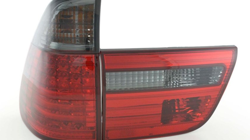 STOPURI CU LED BMW X5 FUNDAL RED/BLACK -COD FKRLXLBM010015