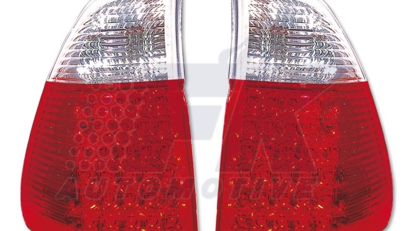 STOPURI CU LED BMW X5 FUNDAL RED/CRISTAL -COD FKRLXLBM9005