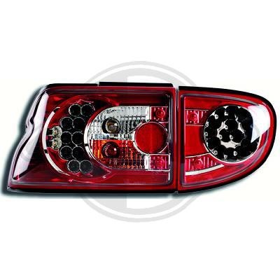 STOPURI CU LED FORD ESCORT FUNDAL RED/CRISTAL -COD 1414996