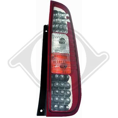 STOPURI CU LED FORD FIESTA FUNDAL RED/CRISTAL -COD 1404996