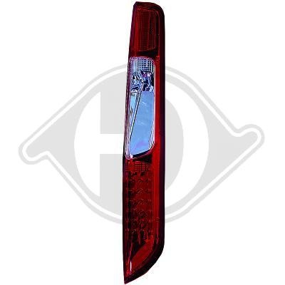 STOPURI CU LED FORD FOCUS FUNDAL RED/CRISTAL -COD 1417995