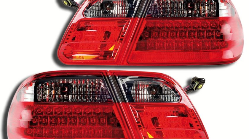 STOPURI CU LED MERCEDES E-KLASS FUNDAL RED/BLACK -COD FKRLXLDB411