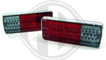 STOPURI CU LED MERCEDES G W463 FUNDAL RED/CRISTAL ...