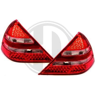 STOPURI CU LED MERCEDES SLK FUNDAL RED/CRISTAL -COD 1635995