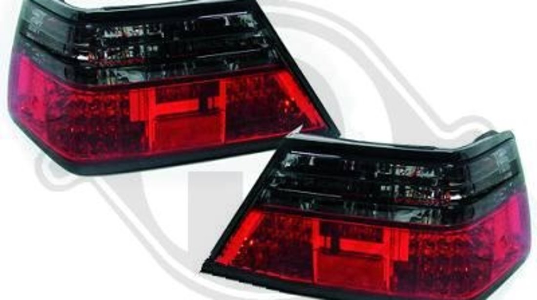 STOPURI CU LED MERCEDES W124 FUNDAL RED/BLACK -COD 1612996
