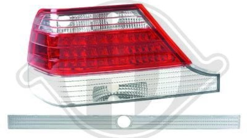 STOPURI CU LED MERCEDES W140 FUNDAL RED/CRISTAL -COD 1645995