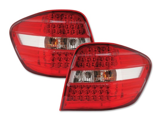 STOPURI CU LED MERCEDES W164 FUNDAL RED/CROM -COD FKRLXLMB8011