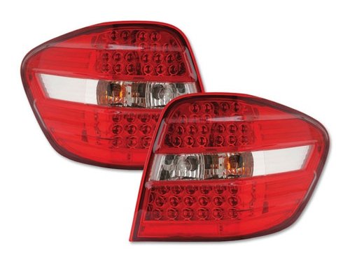 STOPURI CU LED MERCEDES W164 FUNDAL RED/CROM -COD FKRLXLMB8011