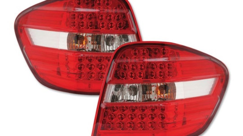 STOPURI CU LED MERCEDES W164 FUNDAL RED/CROM -COD FKRLXLMB8011