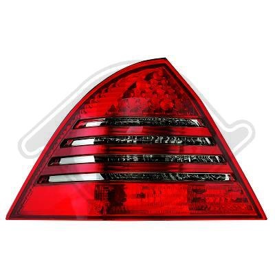 STOPURI CU LED MERCEDES W203 FUNDAL RED/BLACK -COD 1671990