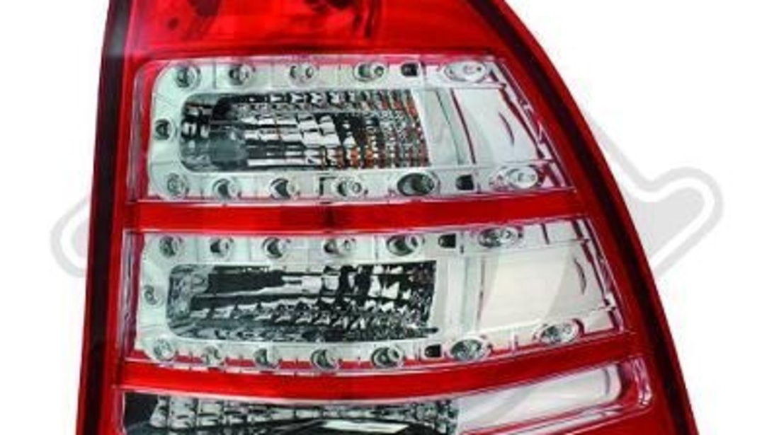 STOPURI CU LED MERCEDES W203 FUNDAL RED/CRISTAL -COD 1671595