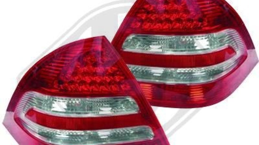 STOPURI CU LED MERCEDES W203 FUNDAL RED/CRISTAL -COD 1671996