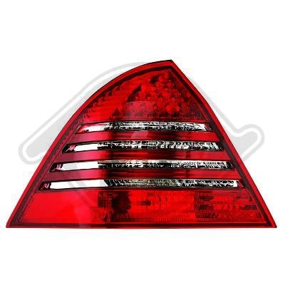 STOPURI CU LED MERCEDES W203 FUNDAL RED/CRISTAL-COD 1671991