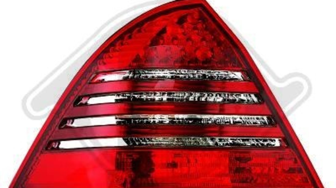 STOPURI CU LED MERCEDES W203 FUNDAL RED/CRISTAL-COD 1671991