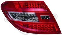 STOPURI CU LED MERCEDES W204 FUNDAL RED/CRISTAL -C...