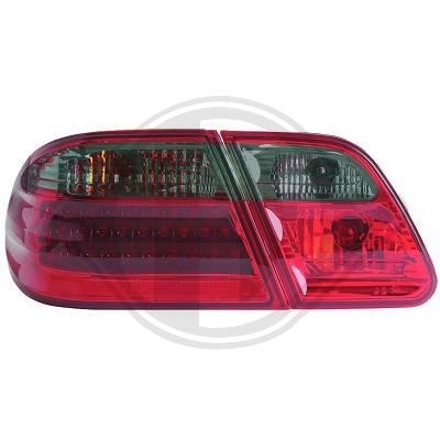 STOPURI CU LED MERCEDES W210 FUNDAL RED/BLACK -COD 1614996