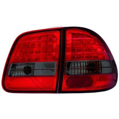STOPURI CU LED MERCEDES W210 FUNDAL RED/BLACK -COD 1614796
