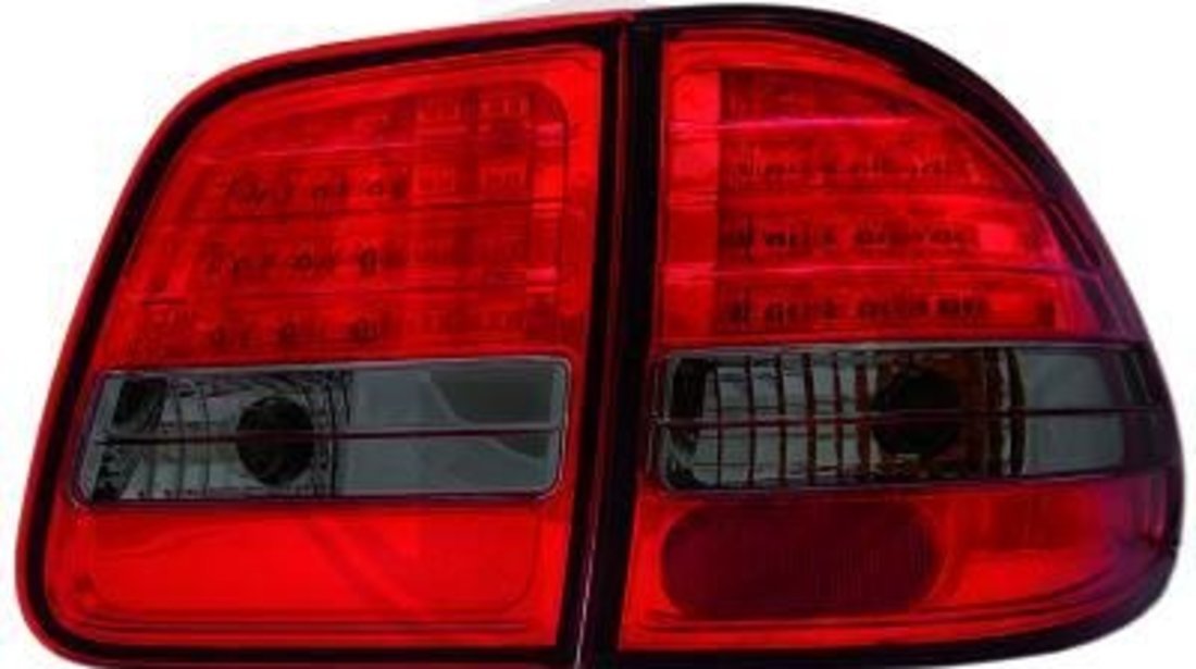 STOPURI CU LED MERCEDES W210 FUNDAL RED/BLACK -COD 1614796