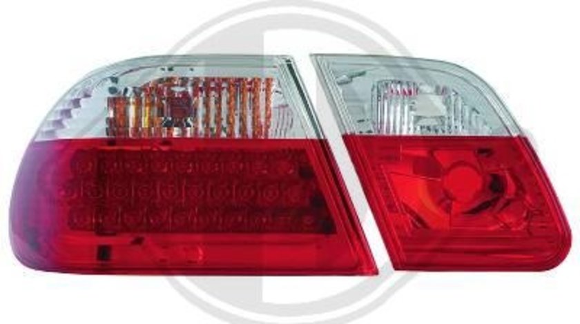 STOPURI CU LED MERCEDES W210 FUNDAL RED/CRISTAL -COD 1614995