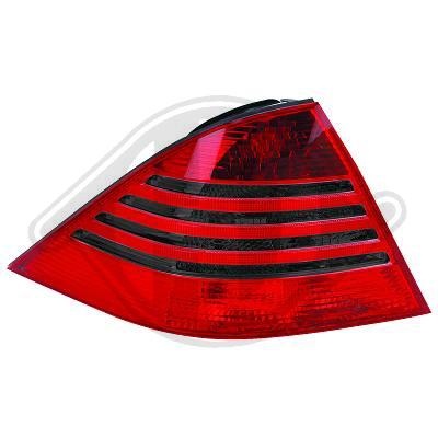 STOPURI CU LED MERCEDES W220 FUNDAL RED/BLACK -COD 1646996