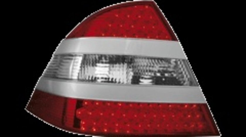 STOPURI CU LED MERCEDES W220 FUNDAL RED/CRISTAL -COD RMB08LS