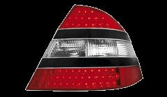 STOPURI CU LED MERCEDES W220 FUNDAL RED/CRISTAL -COD RMB08LB