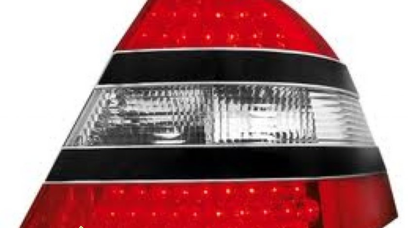 STOPURI CU LED MERCEDES W220 FUNDAL RED CRISTAL