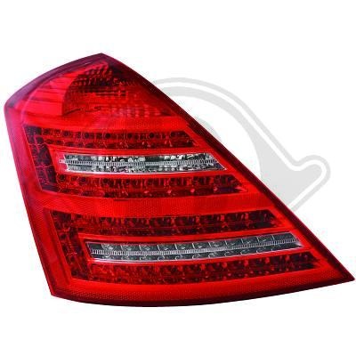 STOPURI CU LED MERCEDES W221 FUNDAL RED/BLACK -COD 1647995