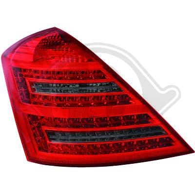 STOPURI CU LED MERCEDES W221 FUNDAL RED/BLACK -COD 1647996