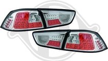 STOPURI CU LED MITSUBISHI LACER FUNDAL RED/CRISTAL...