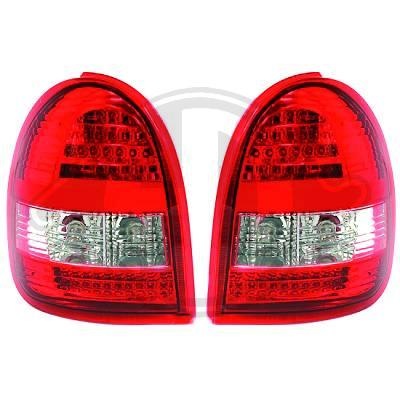 STOPURI CU LED OPEL CORSA B FUNDAL RED/CRISTAL -COD 1812995