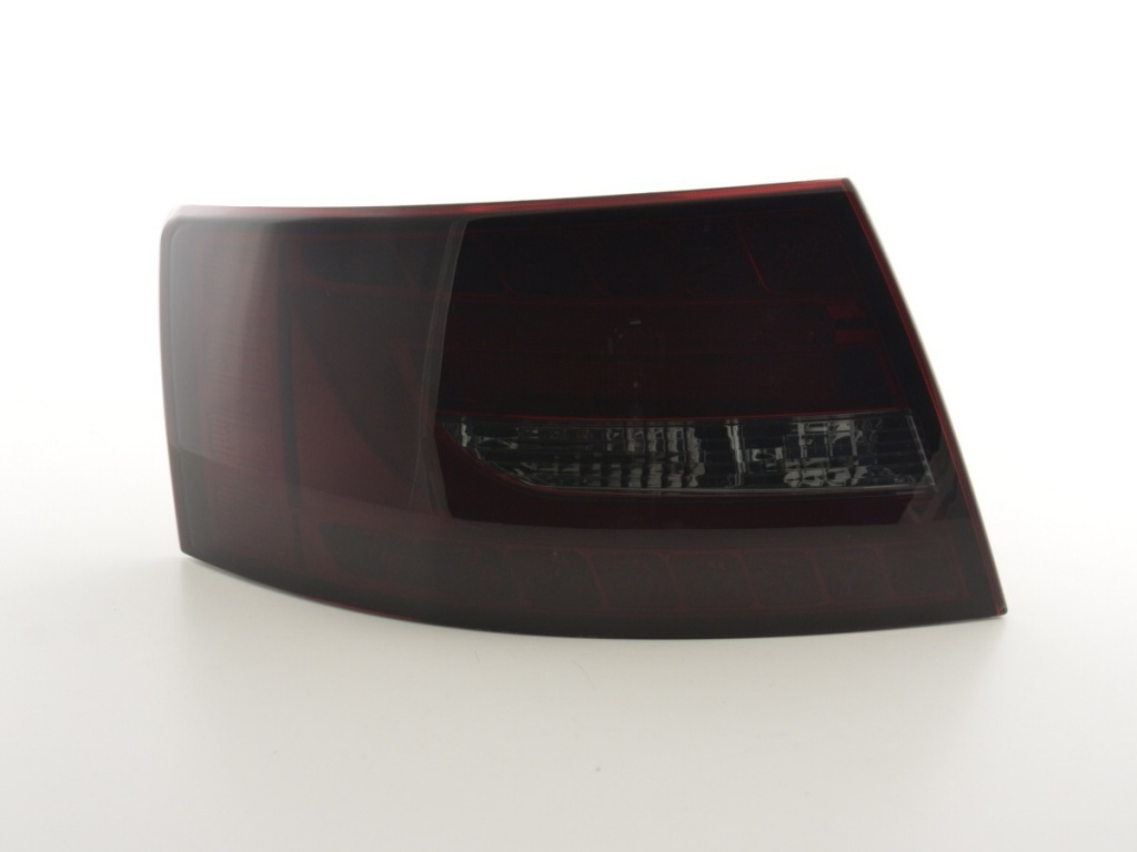 STOPURI CU LED PENTRU AUDI A6 FUNDAL ROSU/FUMURIU