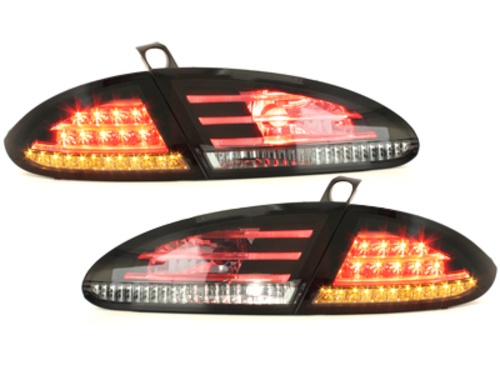 STOPURI CU LED PENTRU SEAT LEON 1P FUNDAL ROSU/FUMURIU