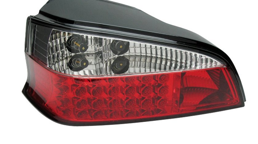 STOPURI CU LED PEUGEOT 106 FUNDAL RED/CROM -COD FKRLXLPG203