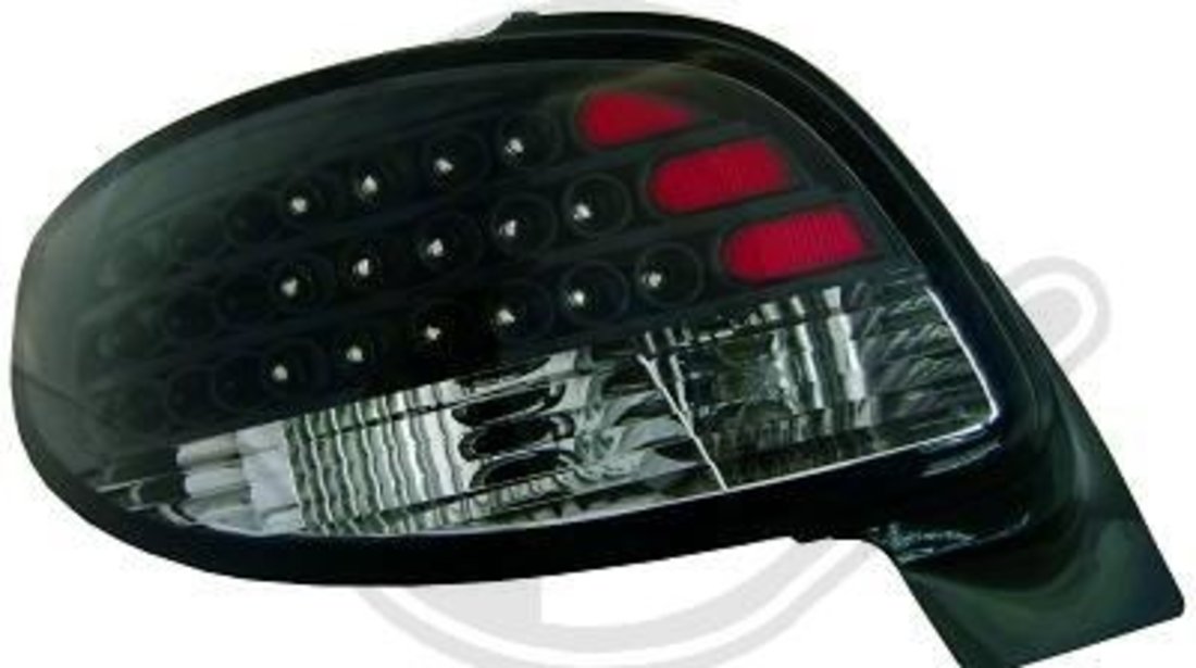 STOPURI CU LED PEUGEOT 206 CC FUNDAL BLACK -COD 4225997