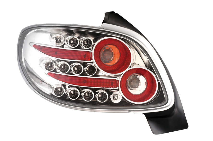 STOPURI CU LED PEUGEOT 206 CC FUNDAL CROM -COD FKRLXLPG041