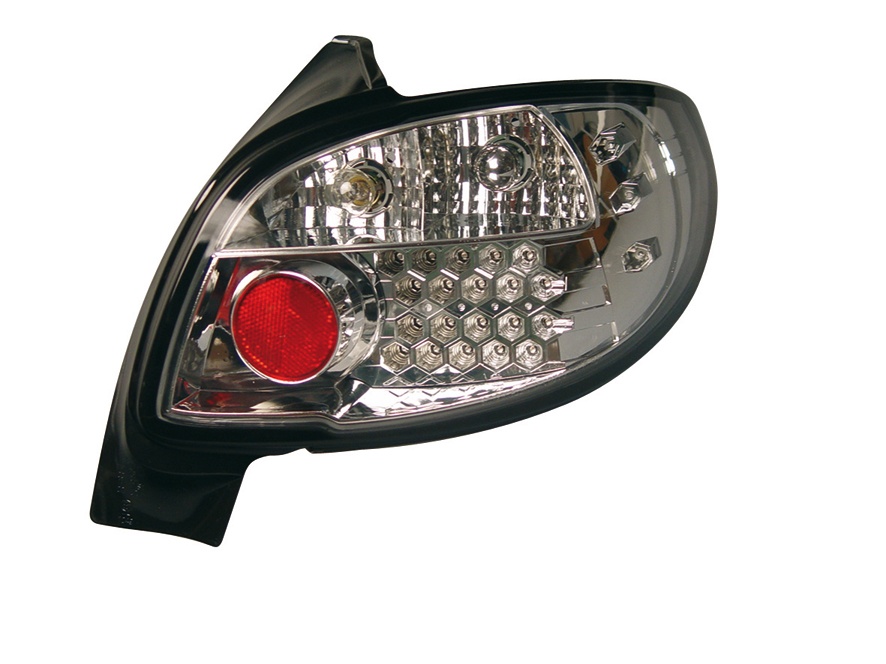 STOPURI CU LED PEUGEOT 206 CC FUNDAL CROM -COD FKRLXLPG8003