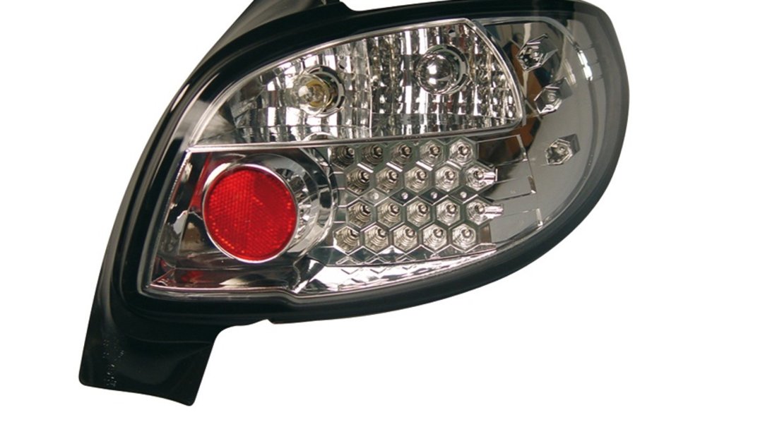 STOPURI CU LED PEUGEOT 206 CC FUNDAL CROM -COD FKRLXLPG8003